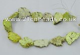 CNG2511 15.5 inches 25*30mm - 35*40mm freeform turquoise beads