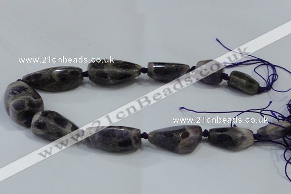 CNG2521 15.5 inches 15*20mm - 20*40mm nuggets amethyst beads