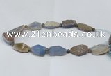 CNG2523 15.5 inches 10*30mm - 15*30mm nuggets agate beads