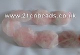 CNG2540 48*58mm – 50*60mm nuggets rose quartz beads wholesale