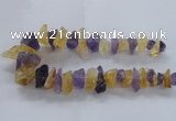 CNG2543 12*20mm – 15*30mm nuggets lavender amethyst & citrine beads