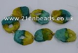 CNG2550 15.5 inches 30*40mm - 45*50mm freeform druzy agate beads