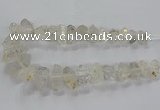 CNG2577 15.5 inches 10*20mm - 15*35mm faceted nuggets white crystal beads