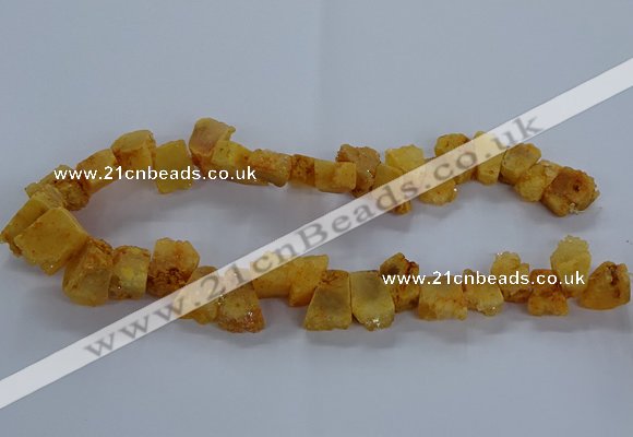 CNG2580 15.5 inches 13*18mm - 15*25mm nuggets druzy agate beads