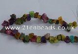 CNG2592 15.5 inches 13*18mm - 15*25mm nuggets plated druzy agate beads