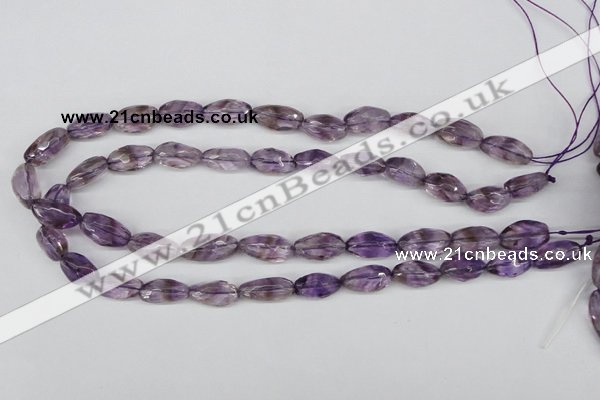 CNG26 15.5 inches 10*20mm faceted nuggets amethyst gemstone beads