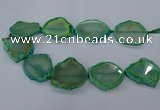 CNG2612 15.5 inches 30*35mm - 40*45mm freeform agate beads