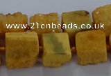 CNG2618 15.5 inches 10*12mm - 14*16mm nuggets druzy agate beads