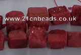 CNG2620 15.5 inches 10*12mm - 14*16mm nuggets druzy agate beads