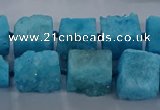 CNG2621 15.5 inches 10*12mm - 14*16mm nuggets druzy agate beads