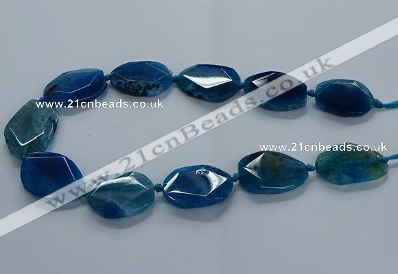 CNG2639 15.5 inches 22*30mm - 25*35mm freeform agate beads