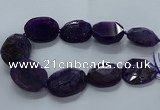 CNG2648 15.5 inches 30*38mm - 40*50mm freeform agate beads