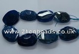 CNG2650 15.5 inches 30*38mm - 40*50mm freeform agate beads