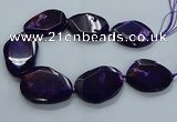 CNG2654 15.5 inches 38*48mm - 42*55mm freeform agate beads