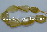 CNG2662 15.5 inches 35*45mm - 40*55mm freeform agate beads