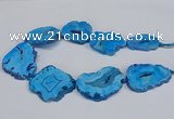 CNG2678 15.5 inches 30*40mm - 40*50mm freeform druzy agate beads