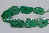 CNG2681 15.5 inches 30*40mm - 40*50mm freeform druzy agate beads