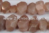 CNG2701 15.5 inches 10*14mm - 13*18mm faceted nuggets moonstone beads