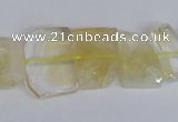 CNG2706 15.5 inches 13*18mm - 15*20mm freeform natural citrine beads