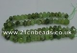 CNG2719 10*14mm - 13*18mm faceted nuggets green rutilated quartz beads