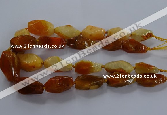 CNG2731 15.5 inches 15*30mm - 20*40mm nuggets agate beads