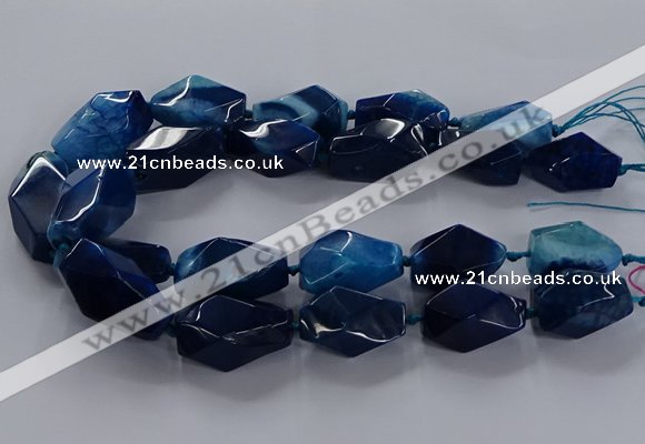 CNG2735 15.5 inches 15*30mm - 20*40mm nuggets agate beads