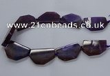 CNG2741 15.5 inches 28*40mm - 30*45mm freeform agate beads