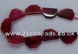 CNG2742 15.5 inches 28*40mm - 30*45mm freeform agate beads