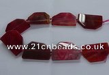 CNG2748 15.5 inches 30*45mm - 35*50mm freeform agate beads