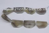 CNG2750 15.5 inches 30*45mm - 35*50mm freeform agate beads