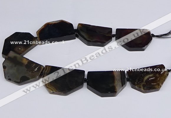 CNG2751 15.5 inches 30*45mm - 35*50mm freeform agate beads