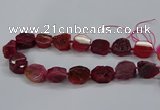 CNG2770 15.5 inches 20*22mm - 22*26mm freeform agate beads