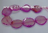 CNG2790 15.5 inches 30*40mm - 40*55mm freeform agate beads