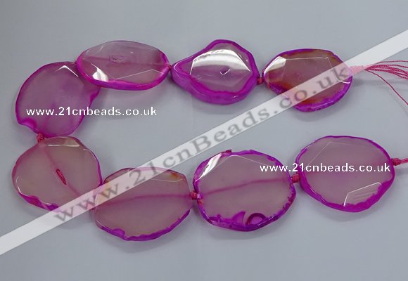 CNG2790 15.5 inches 30*40mm - 40*55mm freeform agate beads