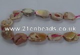 CNG2801 15.5 inches 25*30mm - 30*40mm freeform druzy agate beads