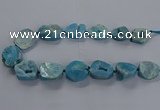 CNG2804 15.5 inches 25*30mm - 30*40mm freeform druzy agate beads