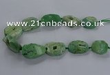 CNG2811 15.5 inches 25*35mm - 30*45mm freeform druzy agate beads