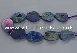 CNG2813 15.5 inches 25*35mm - 30*45mm freeform druzy agate beads