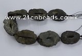 CNG2817 15.5 inches 30*45mm - 40*55mm freeform druzy agate beads