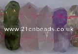 CNG2828 15.5 inches 10*14mm - 13*18mm faceted nuggets mixed quartz beads