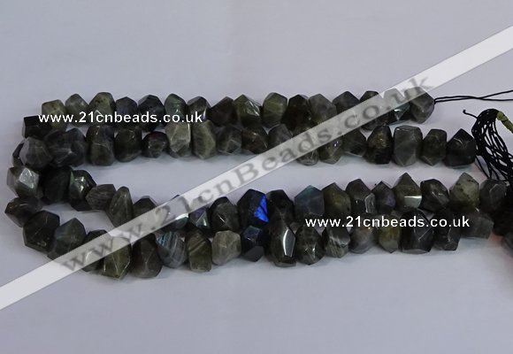 CNG2830 15.5 inches 10*14mm - 13*18mm faceted nuggets labradorite beads