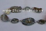 CNG2840 20*25mm - 32*50mm freeform druzy agate beads wholesale