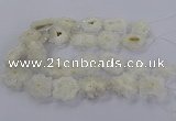 CNG2846 15.5 inches 30*40mm - 45*50mm freeform druzy agate beads