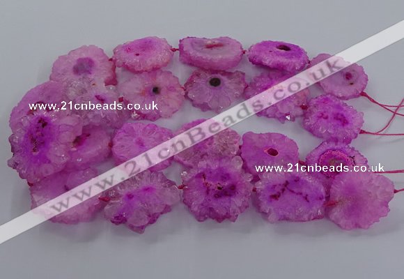 CNG2848 15.5 inches 30*40mm - 45*50mm freeform druzy agate beads