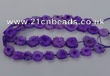 CNG2849 15.5 inches 15*20mm - 25*30mm freeform druzy agate beads