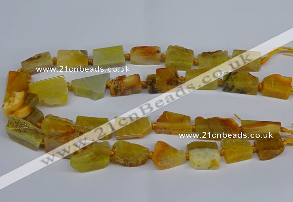 CNG2900 15.5 inches 12*16mm - 15*25mm freeform agate beads