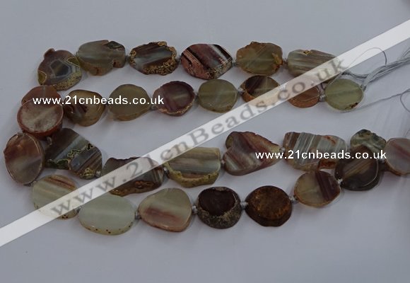 CNG2930 15.5 inches 18*25mm - 25*30mm freeform agate beads