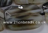 CNG2932 15.5 inches 30*40mm faceted freeform agate beads