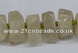 CNG2941 15.5 inches 10*15mm - 20*30mm nuggets plated white crystal beads