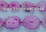 CNG2968 15.5 inches 8*10mm - 15*18mm freeform druzy agate beads